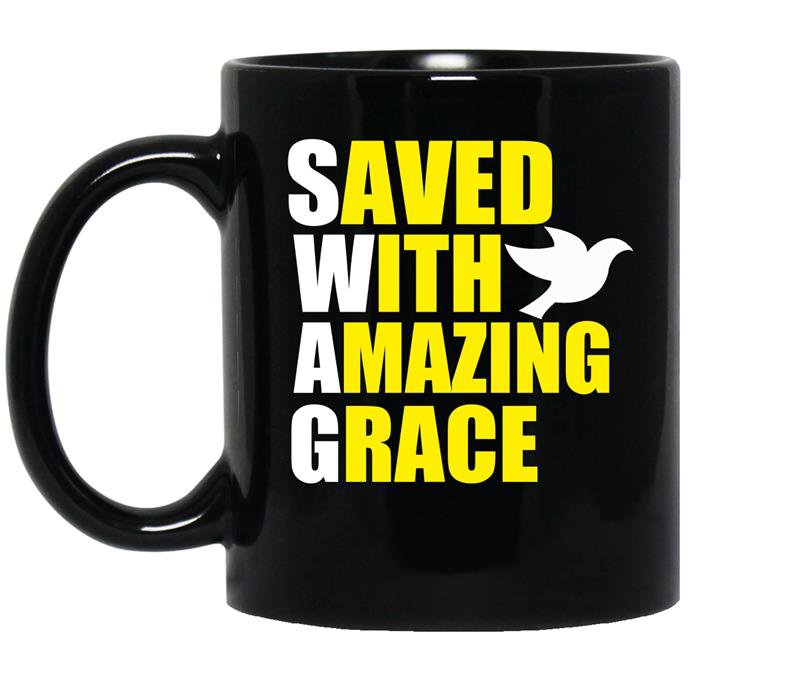 Swag save with amazing grace coffee Mug_Black