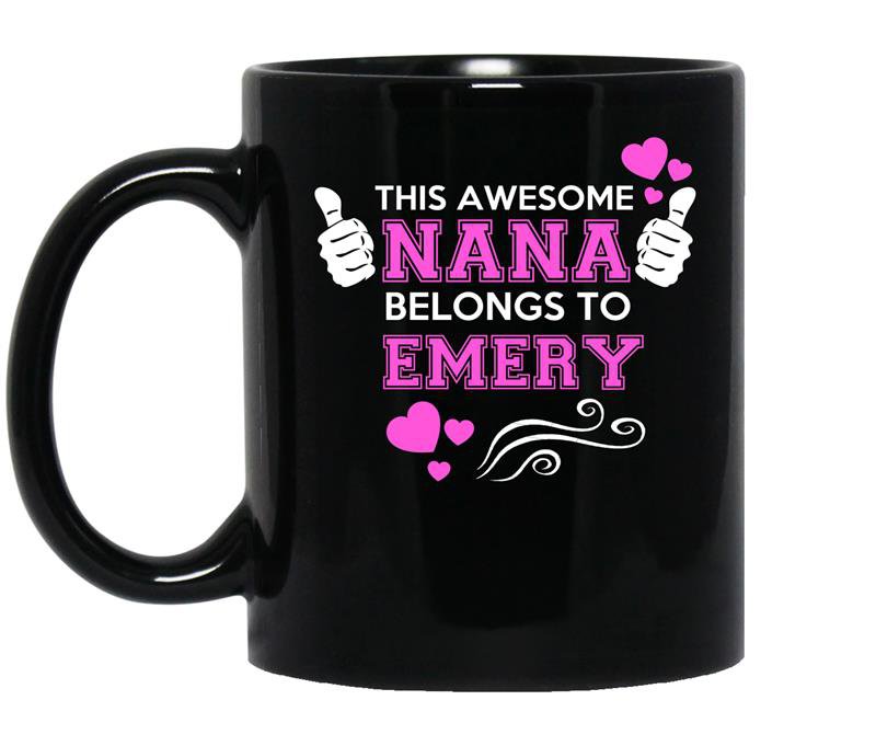 This awsome nana belongs to emery coffee Mug_Black