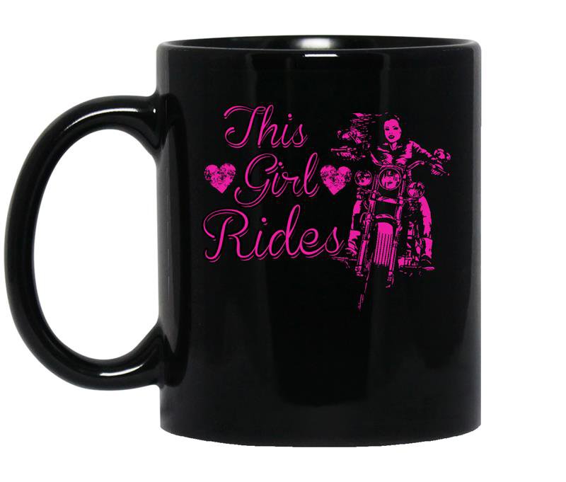 This girl rides coffee Mug_Black
