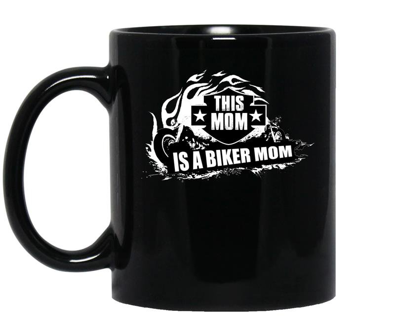 This mom is a biker mom coffee Mug_Black