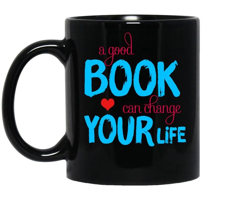 A good book can change your life coffee Mug_Black