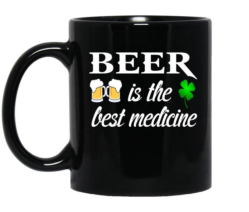 Beer is the best medicine coffee Mug_Black