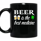Beer is the best medicine coffee Mug_Black