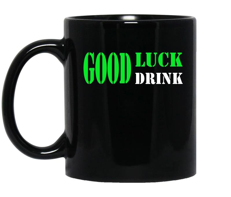 Good luck drink coffee Mug_Black