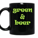 Green and beer coffee Mug_Black