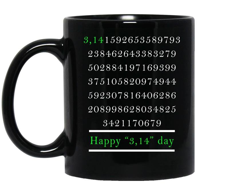 Happy 3.14 day coffee Mug_Black
