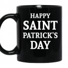 Happy saint patricks day coffee Mug_Black