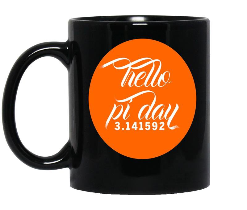 Hello pi day coffee Mug_Black
