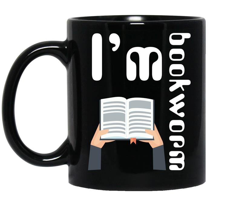 I am a bookworm coffee Mug_Black