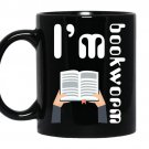 I am a bookworm coffee Mug_Black