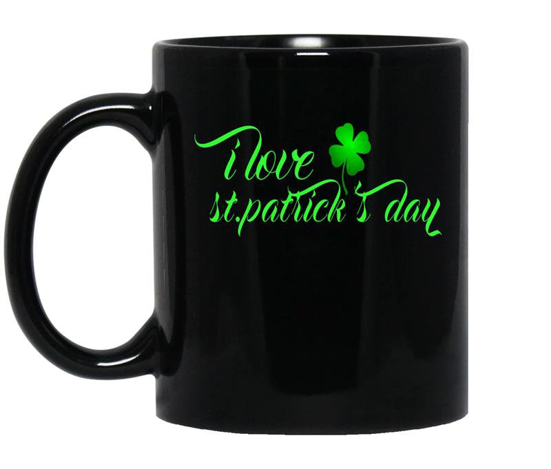 I love st patricks day coffee Mug_Black