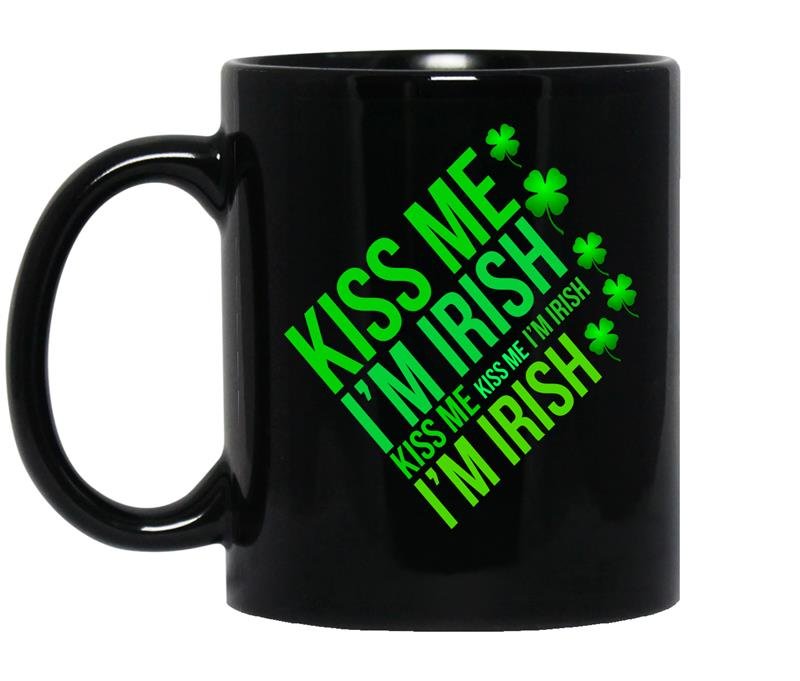 Kiss me im irish coffee Mug_Black