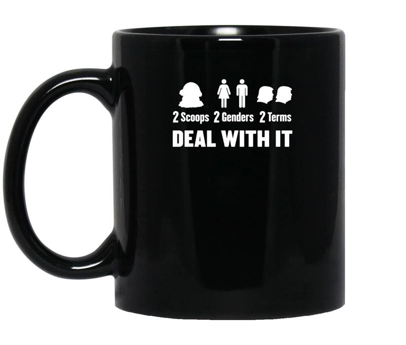 2 scoops 2 genders 2 terms trump coffee Mug_Black