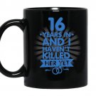 16 years of marriage16th anniversary gift for husband coffee Mug_Black