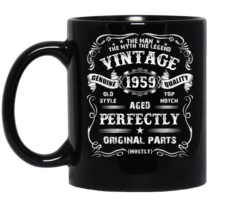 59th birthday vintage 1959 original coffee Mug_Black