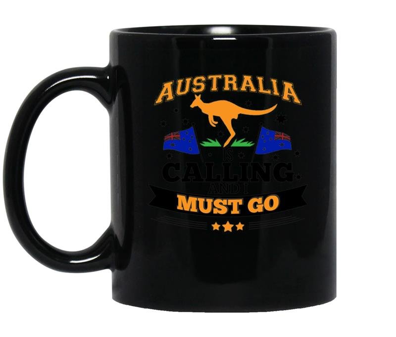 Australia is calling and i must go tee mountain coffee Mug_Black
