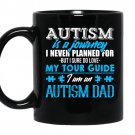 Autism is a journey i am an autism dad coffee Mug_Black