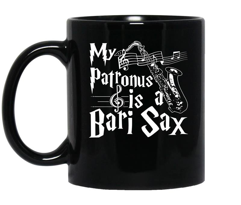 Bari saxmy patronus is a bari saxs coffee Mug_Black
