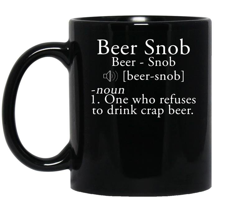 Beer snob craft beer coffee Mug_Black