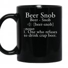 Beer snob craft beer coffee Mug_Black