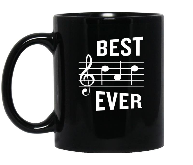 Best dad everfunny music note fathers gift Coffee Mug_Black