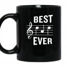 Best dad everfunny music note fathers gift Coffee Mug_Black
