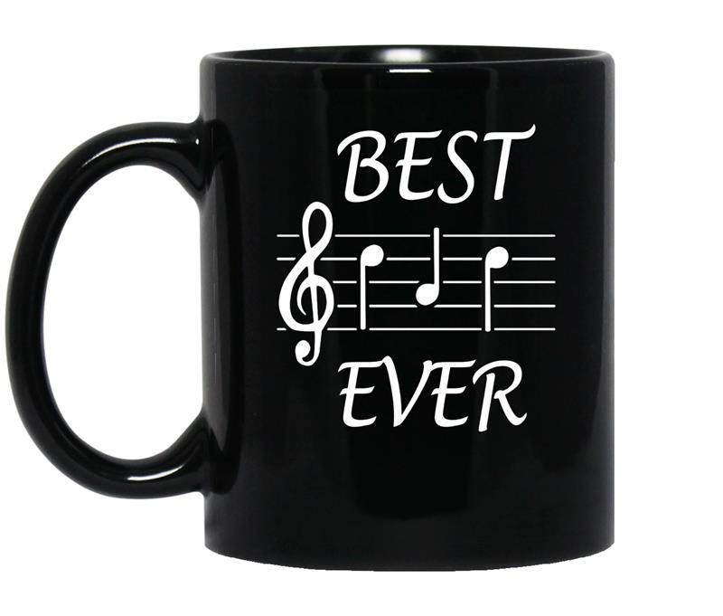 Best dad ever music gift for fathers day coffee Mug_Black