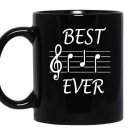Best dad ever music gift for fathers day coffee Mug_Black