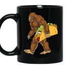 Bigfoot sasquatch carrying tacofunny camping gifts Coffee Mug_Black