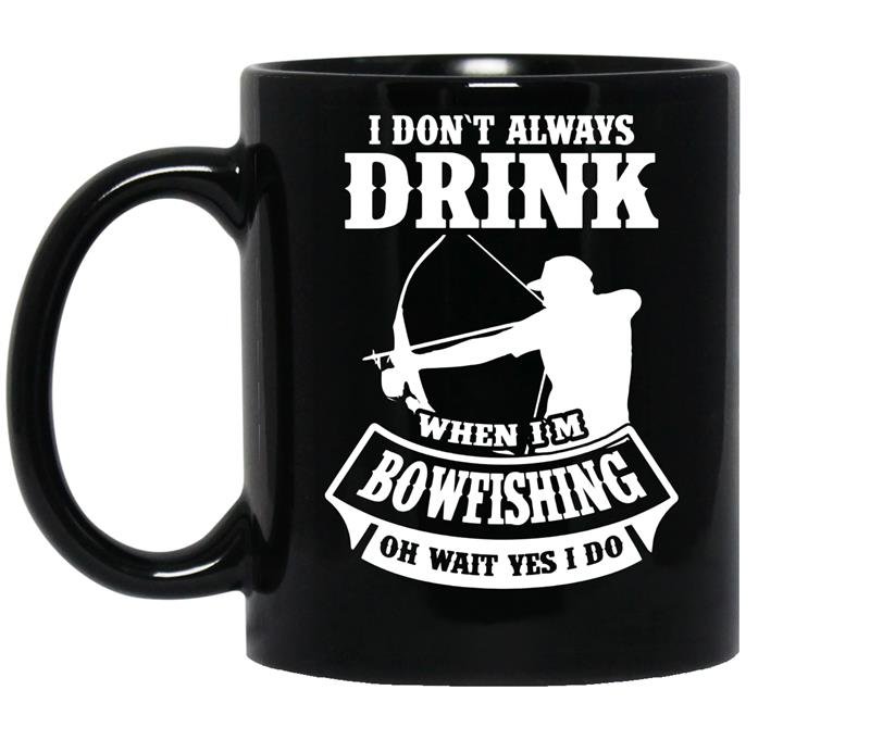 Bowfishing coffee Mug_Black
