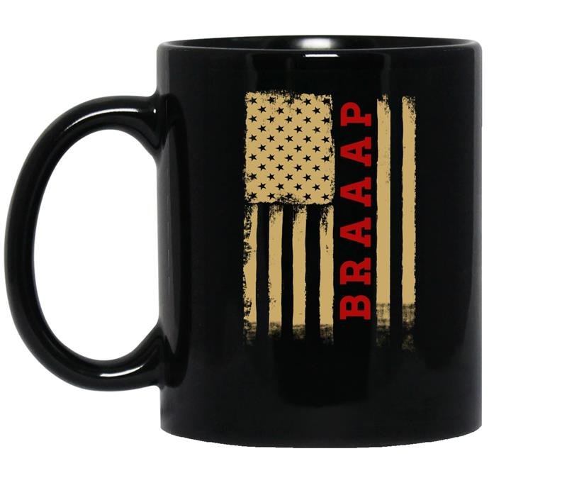 Braaap flag motocross coffee Mug_Black