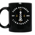 Cape hatteras lighthouseouter banks nc obx coffee Mug_Black