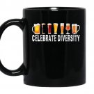 Celebrate diversity beer coffee Mug_Black