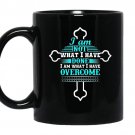 Celebrate recovery christian cross tee with quotes Coffee Mug_Black