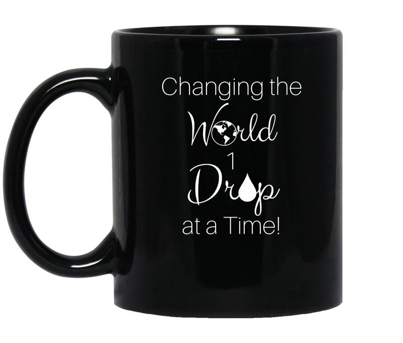 Changing the world one drop at a time essential oil coffee Mug_Black