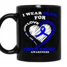 Child abuse i wear blue for child abuse awareness coffee Mug_Black