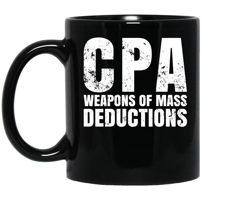 Cpa weapons of mass deductions coffee Mug_Black