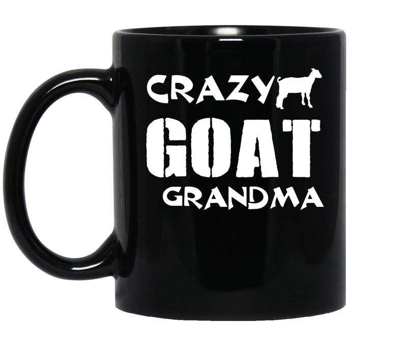 Crazy goat lady crazy goat grandma coffee Mug_Black