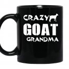Crazy goat lady crazy goat grandma coffee Mug_Black