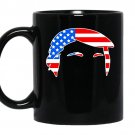 Donald trump hair flag coffee Mug_Black