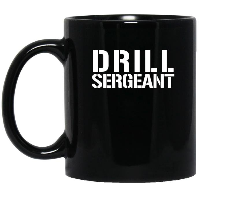 Drill sergean army boot coffee Mug_Black