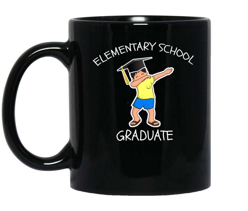 Elementary school graduate dabbing boy gif for kids coffee Mug_Black