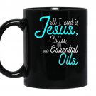 Essential oiljesus coffee and essential oils tee coffee Mug_Black