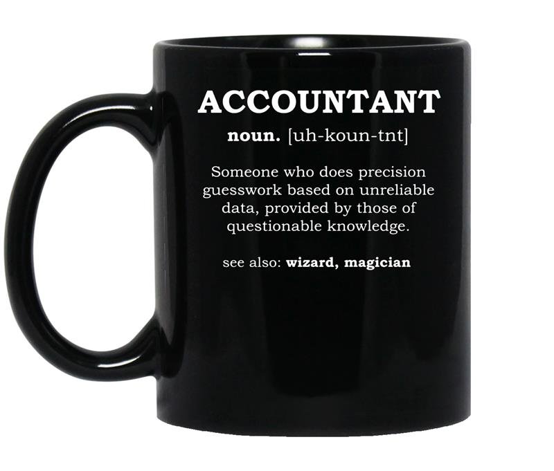 Funny accountant dictionary meaning definition coffee Mug_Black