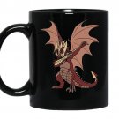 Funny dab dragon coffee Mug_Black