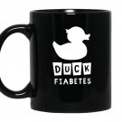 Funny diabetic duck fiabetes coffee Mug_Black