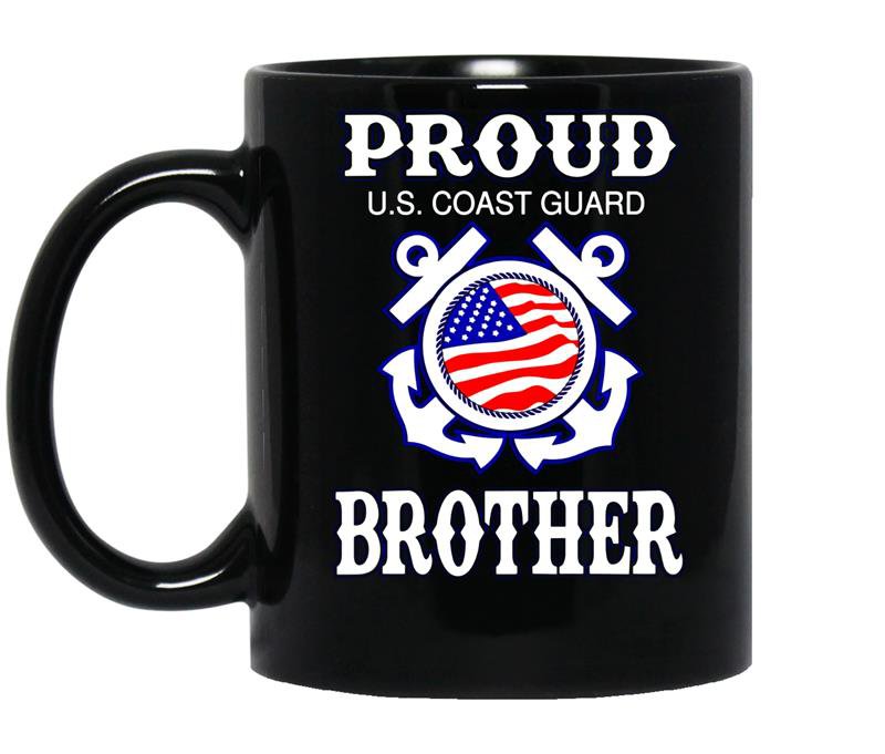 Funny proud us coast guard brother birthday gif coffee Mug_Black
