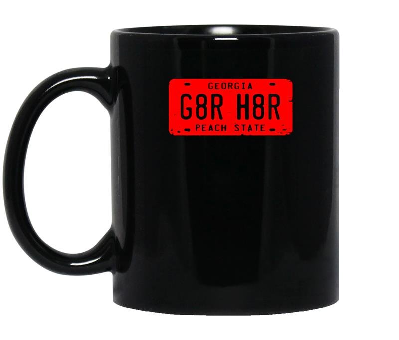 G8r h8r georgia license plate football coffee Mug_Black