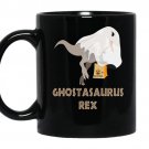 Ghostasaurus rex t rex dinosaur ghost halloween coffee Mug_Black