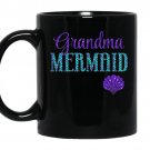 Grandma mermaid coffee Mug_Black